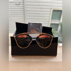 Dior So Real Navy and Rose Gold Sunglasses